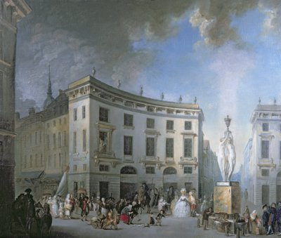 Bryllupsprocession i Amiens af Gabriel de Saint-Aubin